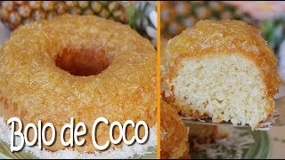 BOLO DE COCO COM COBERTURA DE ABACAXI  SUPER FOFINHO E DELICIOSOS  DIKA DA NAKA [upl. by Glover679]