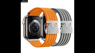 URVOI Band for Apple Watch Elastic Nylon braided strap parachute buckle wristband for iWatch [upl. by Maxie]