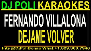 FERNANDO VILLALONA DEJAME VOLVER KARAOKE INSTRUMENTAL NAVIDAD [upl. by Senzer]