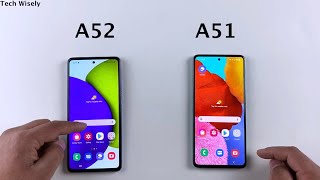 SAMSUNG A52 vs A51 Speed Test [upl. by Irt]