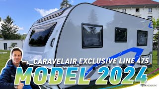 Caravan review Caravelair Exclusive Line 475 modeljaar 2024 [upl. by Sadinoel]