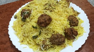 Hyderabadi hara masala Kofta biryani 😋yummyrecipe mouthwatering [upl. by Strickman]