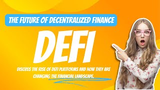 The Future of DeFi How Decentralized Finance is Revolutionizing Money  Coinicyt [upl. by Eyaj]