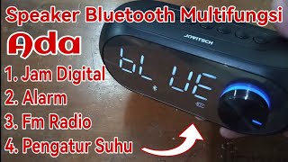 Test Sound Speaker Bluetooth Jovitech  Speaker Jam Led Bluetooth Display Alarm [upl. by Broddy]