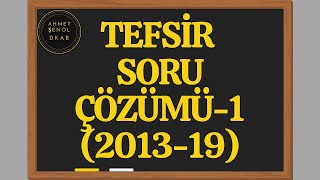 22 KPSSÖABT DKABİHL DHBT TEFSİR1 Soru Çözümü ve Analizi》Ahmet ŞENOL 2020 [upl. by Brandes693]