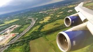 Boeing 747 takeoffsAwesome RB211 SoundsSt marteen Island [upl. by Einahets]