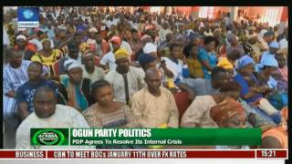 Ogun Party Politics PDP Agrees To Resolve Its Internal Crisis [upl. by Tat817]