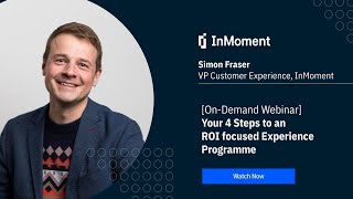 OnDemand Webinar Your 4 Steps to an ROI focused Experience Programme [upl. by Ayaladnot]