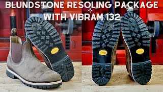 Blundstone Makeover Installing 132 Montagna Vibram Full Soles Resoling Package [upl. by Terraj95]