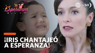 ¡Iris chantajea emocionalmente a Esperanza para que no escape  Mi Esperanza 25072018 [upl. by Akeinahs]