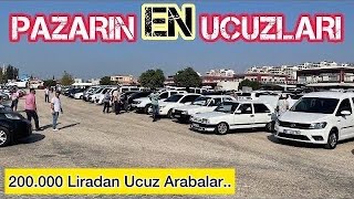 PAZARIN EN UCUZLARI ADANA OTO PAZARINDA 200000 TLden UCUZA SAHİBİNDEN SATILIK ARABALAR [upl. by Ifen]