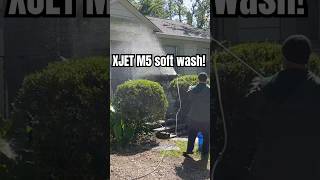 XJET m5 soft washing dirty home [upl. by Let]