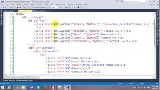 Highlight Selected Menu Item in ASPNET MVC [upl. by Eiznekcm]