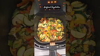 Stirfried vegetables in Airfryer vegetables in Airfryer roasted veggies vegan healthyeating [upl. by Map]