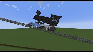 Train going UP 13 Deg Grade MInecraft VS2 Mod [upl. by Mani944]