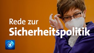 Sicherheitspolitische Grundsatzrede von Verteidigungsministerin KrampKarrenbauer [upl. by Meelak549]