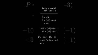 Factoring Trinomials maths animation ai [upl. by Kreegar]