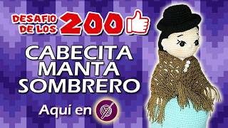 🧷Cholita AMIGURUMI🧶 a Crochet PASO A PASO 22  Desafio200Likes  9 [upl. by Ezarras]