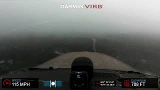 LPV Instrument approach into Chesterfield County Richmond Virginia with 500 foot celing [upl. by Mackey]