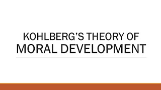 Kohlbergs Theory of Moral Development With Examples [upl. by Assetan512]