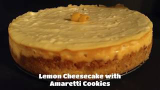 Lemon Cheesecake with Almond Cookie Crust [upl. by Ydennek88]