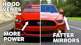 10 Differences Between US And European Mustangs [upl. by Lehcem]