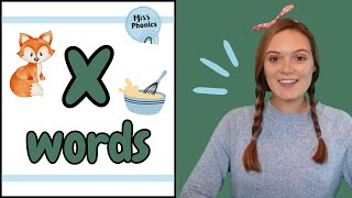 Learn to Blend x Words with Miss Phonics  Phonics Reading Practice for Kids  British Teacher [upl. by Frederik]