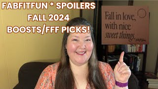 Fabfitfun Spoilers  Boosts Now FFF PICKS  FALL 2024 [upl. by Tifanie265]