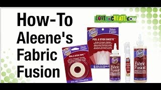 HowTo Aleenes Fabric Fusion Permanent Fabric Adhesive [upl. by Arand383]