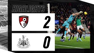 AFC Bournemouth 2 Newcastle United 0  Premier League Highlights [upl. by Hugon]