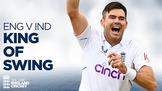 🐐 Huge Swing  🙌 Jimmy Anderson Takes ANOTHER 5Wicket Haul  England v India 2022 [upl. by Staw]