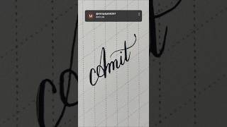 Writing Amit Beautiful pointed pen calligraphy calligraphy satisfying writewithme [upl. by Clementas]