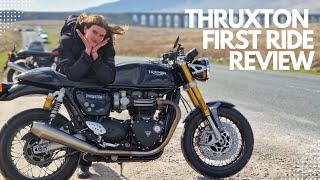 2022 Triumph Thruxton RS Review  My first experience of a PERFORMANCE modern classic [upl. by Scheider]