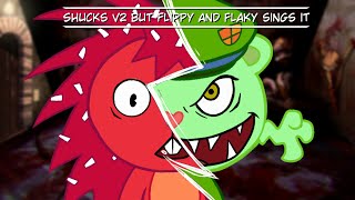 Shucks v2 REMIX but Flippy and Flaky sings it FNF cover [upl. by Arretnahs]