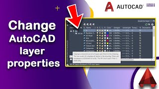 How to Change AutoCAD layer properties easily [upl. by Channa658]