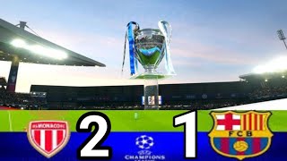 Monaco Vs Barcelona 21  Champions League 2024  Today Match Highlights [upl. by Gallard]