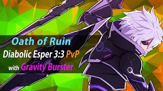 Elsword KR Diabolic Esper 3v3 PvPArena [upl. by Nylsirk]