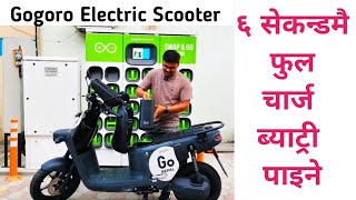 Gogoro Electric Scooter in Nepalबिजुली स्कुटरBattery Swapping Technology in Nepal😱 [upl. by Adnale738]