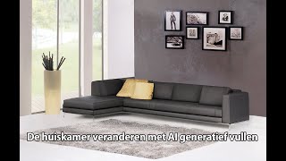 Photoshop tutorial  520  Huiskamer veranderen met AI generatief vullen [upl. by Witcher]