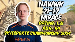 BLEED nawwk 2117 vs The MongolZ Mirage Skyesports Championship 2024  CS2 POV [upl. by Ariana]