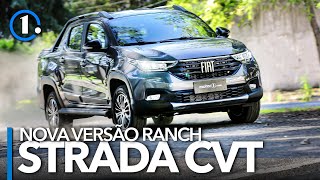 FIAT STRADA RANCH COM CÂMBIO CVT VALE A PENA VEJA O TESTE COMPLETO  Motor1com [upl. by Korney]