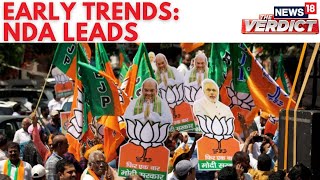 Election Results 2024 News  NDA Takes Lead Over INDIA In Early Trends  Counting Day N18ER [upl. by Swainson153]