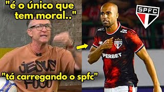 LUCOS MOURA É O ÚNICO JOGANDO BOLA NO SPFC NETO MANDOU A REAL SOBRE EMPATE DO SPFC NO BRASILEIRÃO [upl. by Alaet733]