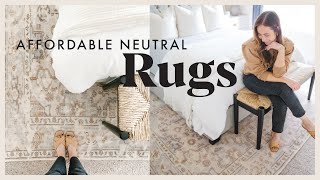 AFFORDABLE NEUTRAL RUGS that look expensive  Rug Tips amp Current Trends [upl. by Alieka]