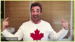 Jon Hamm Thanks Canadians [upl. by Lorrad729]