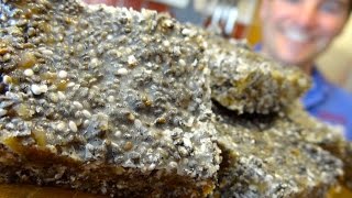 Chia Seed Energy Bars Nobake power packs for prepostworkout [upl. by Sikleb543]