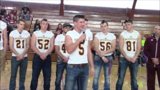 Deckerville HS 8 Player Football Pep Assembly Friday Nov 18th 2016 [upl. by Ravaj387]