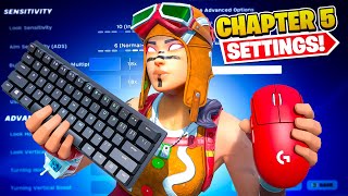 BEST Chapter 5 PC Keyboard amp Mouse Settings Sensitivity  Keybinds In Fortnite [upl. by Rask]