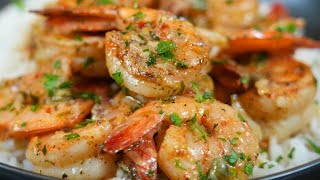 The Most Flavorful Garlic Butter Shrimp Ever  Quick amp Easy Dinner Recipe [upl. by Charteris]