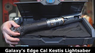 Star Wars Galaxys Edge Cal Kestis Legacy Lightsaber Review [upl. by Ahtoelc12]